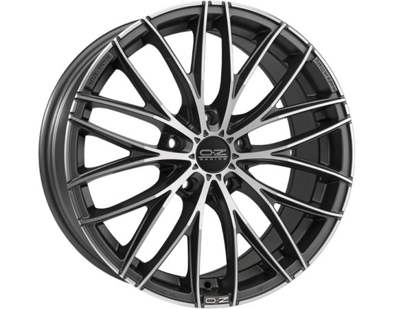 OZ ITALIA 150 MATT DARK GRAPHITE DIAMOND CUT 17X7 112,00X5 ET48