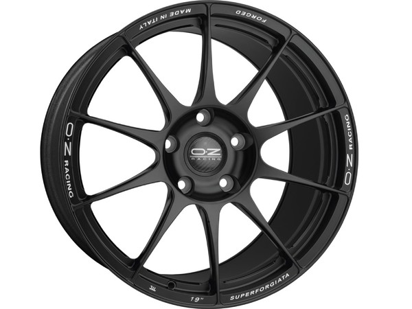 OZ SUPERFORGIATA MATT BLACK CON SCRITTE DI FRESATURA 20X8,5 130,00X5 ET50