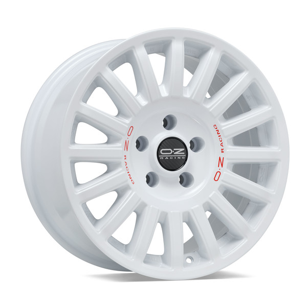 OZ RALLY RAID RACE WHITE RED LETTERING 18X8,5 130,00X5 ET32