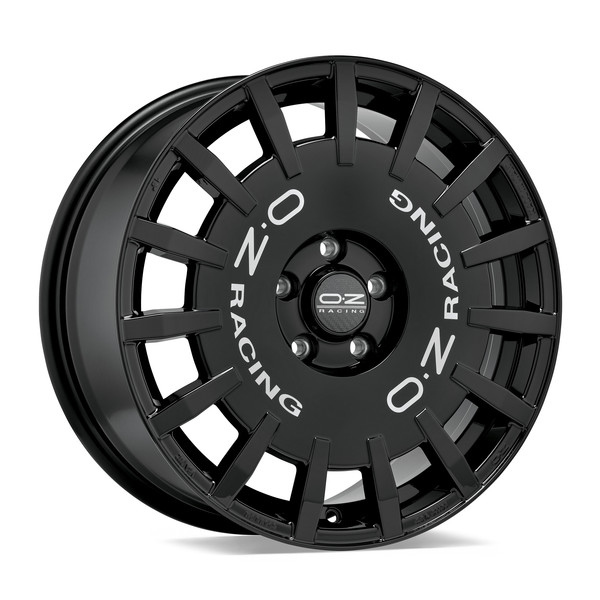 OZ RALLY RACING GLOSS BLACK SILVER LETTERING 17X7 108,00X4 ET40