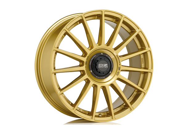 OZ SUPERTURISMO EVOLUZIONE RACE GOLD BLACK LETTERING 18X8 112,00X5 ET48