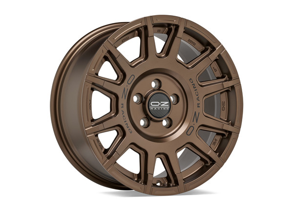 OZ RALLY LEGEND MATT BRONZE + BLACK LETTERING 17X8 139,70X6 ET35