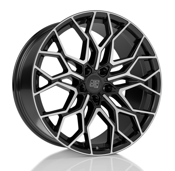 MSW 51 GLOSS BLACK FULL POLISHED 20X10,5 112,00X5 ET40