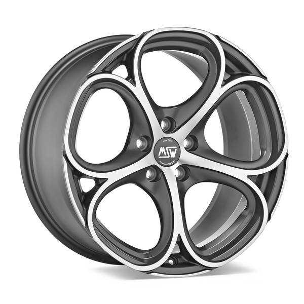 MSW 82 MATT GUN METAL FULL POLISHED (MGMFP) 20X9 112,00X5 ET25