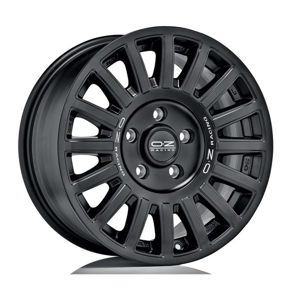 OZ RALLY RAID MATT BLACK SILVER LETTERING 17X8 139,70X6 ET25