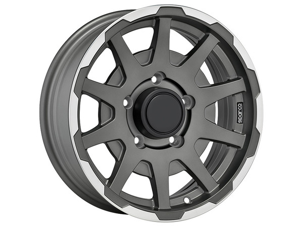 SPARCO DAKAR MATT DARK GREY LIP POLISHED