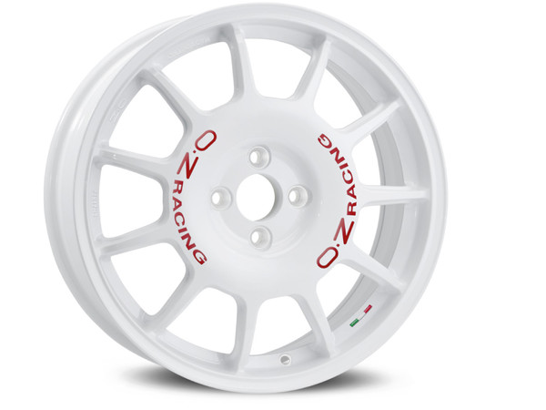 OZ LEGGENDA RACE WHITE RED LETTERING 17X7 108,00X4 ET25