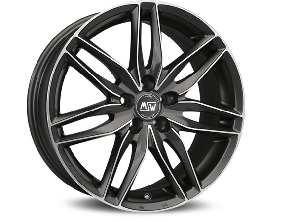 MSW 24 MATT GUN METAL FULL POLISHED (MGMFP) 15X6,5 100,00X4 ET37
