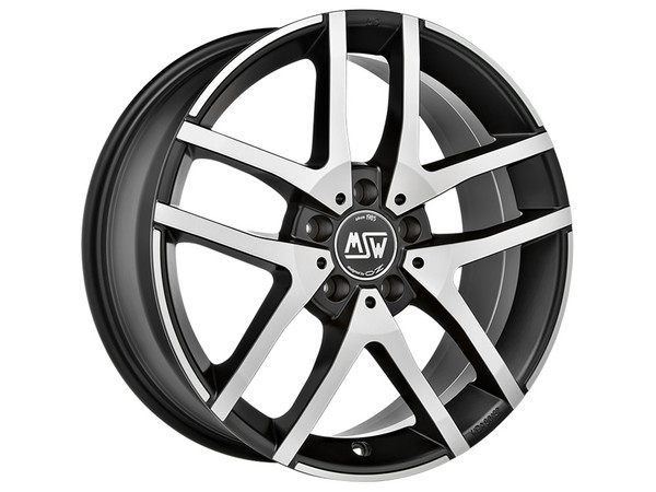 MSW 28 MATT BLACK FULL POLISHED 18X7,5 112,00X5 ET44