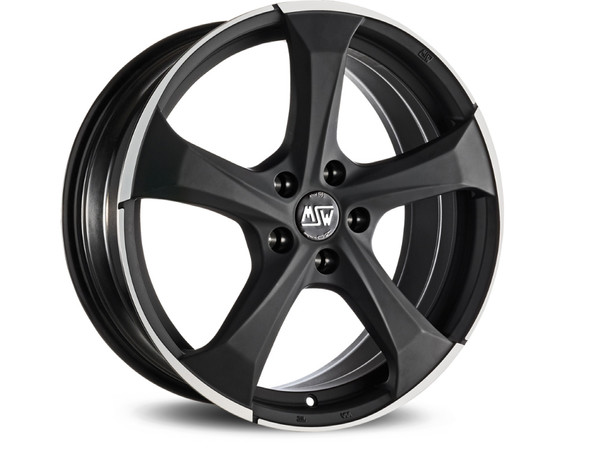 MSW 47 MATT DARK TITANIUM FULL POLISHED 19X8 112,00X5 ET21