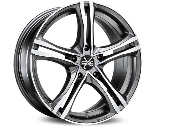 OZ X5B MATT GRAPHITE DIAMOND CUT 19X8 120,00X5 ET40