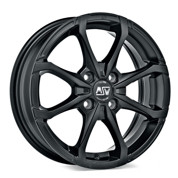 MSW X4 MATT BLACK 16X6 100,00X4 ET44
