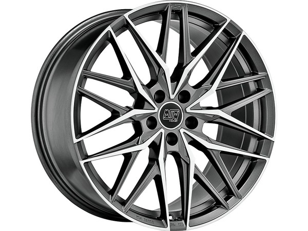 MSW 50 MATT GUN METAL FULL POLISHED (MGMFP) 18X8 108,00X5 ET45