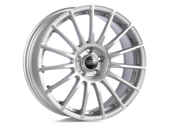 OZ SUPERTURISMO LM MATT RACE SILVER BLACK LETTERING 18X8 112,00X5 ET45