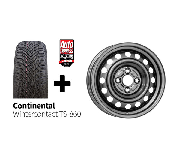 Zimski komplet 4x Jeklena platišča + Continental WinterContact TS 860 185/65 R15 88T