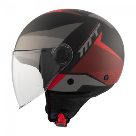 MOTORISTIČNA ČELADA MT Helmets STREET S POKE B5 MATT RED M