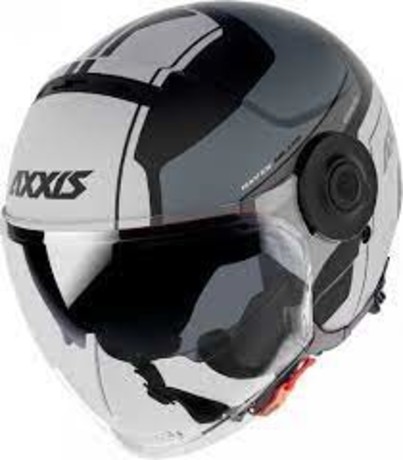 MOTORISTIČNA ČELADA JET helmet RAVEN SV ABS AXXIS white (M)