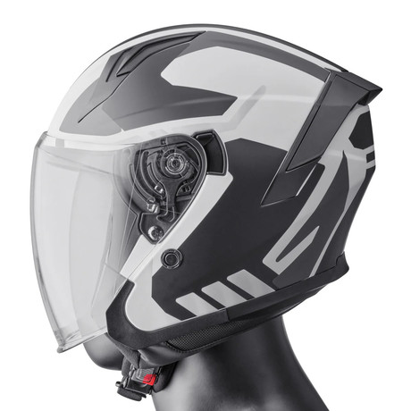 MOTORISTIČNA ČELADA Jet helmet GMS VECTUS BLACK GRAY S