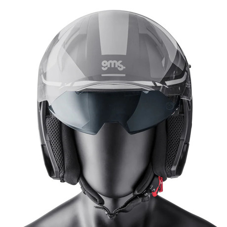 MOTORISTIČNA ČELADA Jet čelada GMS VECTUS ZG11601 black-grey XL
