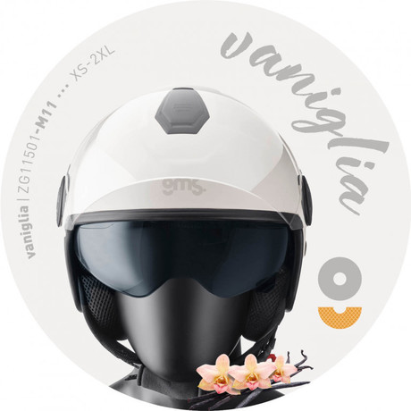 MOTORISTIČNA ČELADA Jet helmet GMS GELATO VANILIJA M