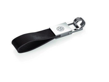 VW obesek za ključe logotip, usnjen