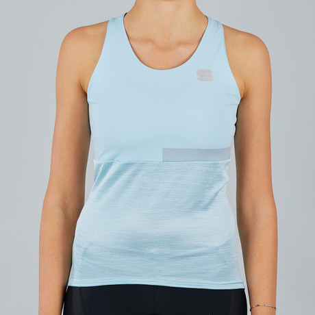 Ženski kolesarski dres brez rokavov Sportful Giara Top modra
