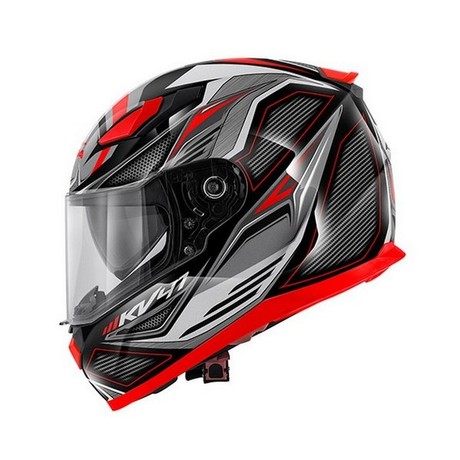 MOTORISTIČNA ČELADA KAPPA - ČRNO RDEČA (XL)