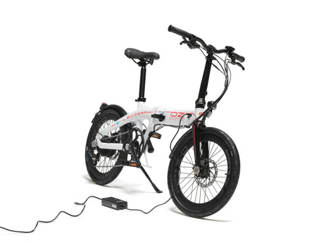 Zložljivo električno kolo OZ RACING E-Leggera bela ''demo''