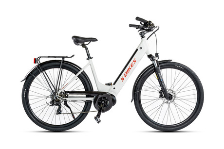 TESTNO KOLO S-BIKES C90e PRO 28'' White/Red